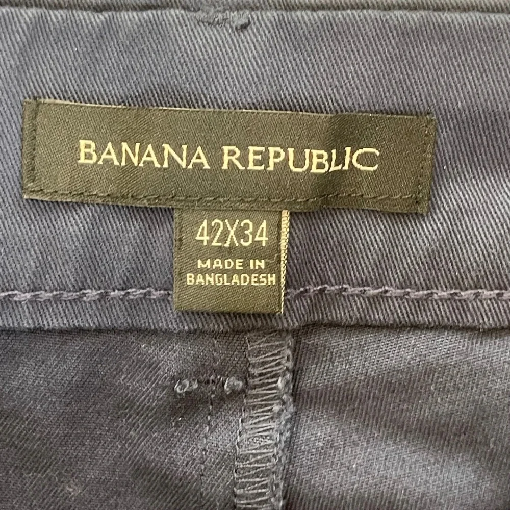 NEW Banana Republic Mens Navy Blue Chino Pants Stretch Cotton 42x34 NWT 1768308‎